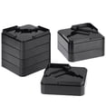 thumbnail image 1 of Gymnture 16PCS Furniture Risers Anti-Adjustable Bed Risers for Home and Office (Black), 1 of 10