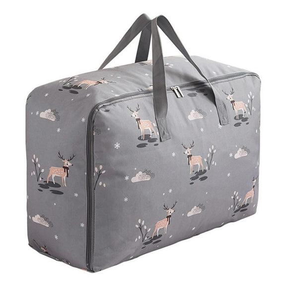 Gymnture 1Pc Oxford Cloth Pouch Clothing Storage Bag Quilt Bag Moving Doggy Bag (Gray)