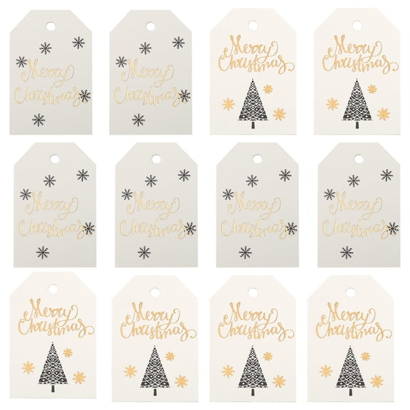 LABSERRON present Wrapping Paper Card Label Tag Craft Black 200Pack 2.7X1.8in