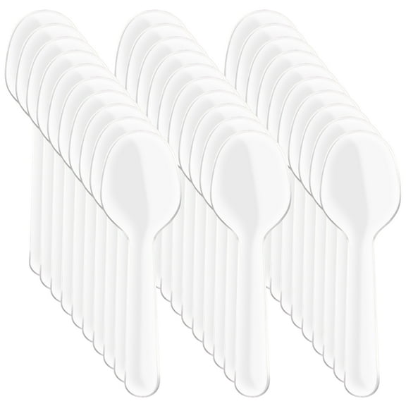 Gymnture 200PCS 3.2 Inch Disposable Tasting Spoons for Desserts, Sampling, Appetizers and Party Use