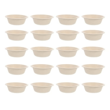 Gymnture 20Pcs Biodegradable Paper Serving Bowl for Hot and Cold Meals