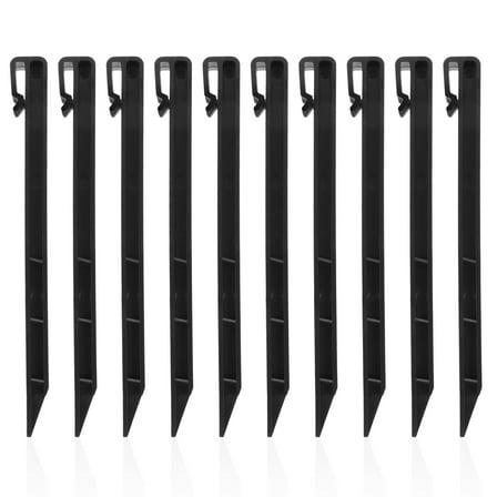 Gymnture 20pcs Plastic Ground Stakes for Solar Torch Lights & Lawn Sod