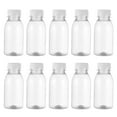 thumbnail image 1 of FRCOLOR Clear Milk Bottles with Plastic Lid for Beverage Storage and Travel PET Material 20 Pcs Transparent, 1 of 11