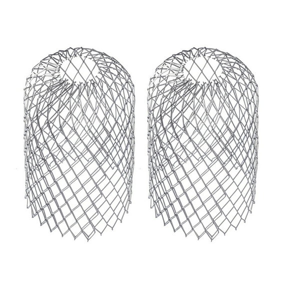 LABSERRON Blocking Leaf Filter Mesh Stainless Steel Silver for Home 2Pcs