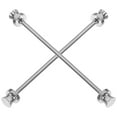 thumbnail image 1 of Gymnture 2pcs Men's Alloy Collar Bar Pin Clips - Tie Clasp Stay Brooch, 1 of 10