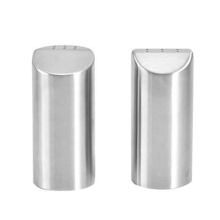 Gymnture 2pcs Stainless Steel Salt & Pepper Shakers w/ Pour Holes