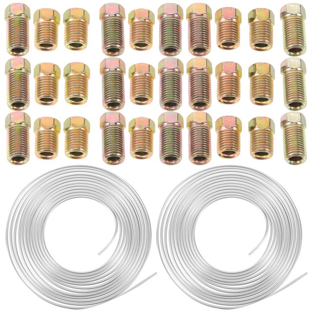 Gymnture 3/16 inch Car Brake Line Zinc Liquid Fuel Gas Cable with 30