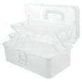 thumbnail image 1 of Gymnture 3-Layer Craft Organizer Portable Plastic Tool Box with Handle for Home, 1 of 11