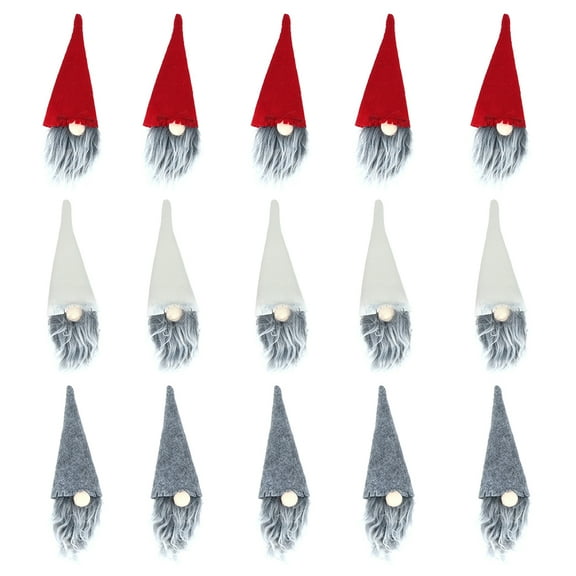 Gymnture 30 Christmas Gnome Bottle Toppers Xmas Decor Supplies