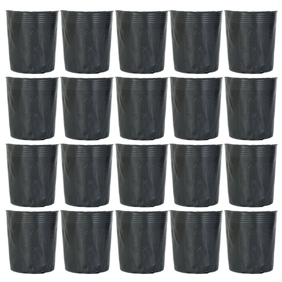 Gymnture 300Pcs Biodegradable Starter Pots Garden Containers 5" Trays for Flowers