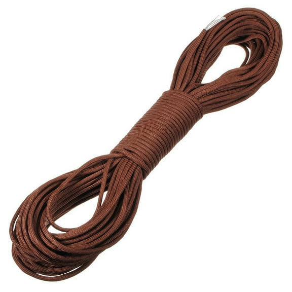 Gymnture 31M /100ft 550lb 7 Strand Cores Paracord Parachute Cord Lanyard Rope (Brown)
