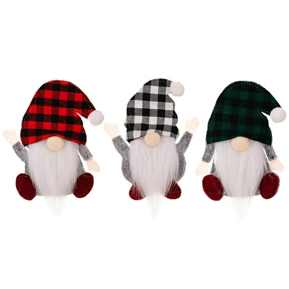 Gymnture 3pcs Christmas Gnome Cutlery Holders Silverware Holders Xmas Theme Cutter Fork Holders
