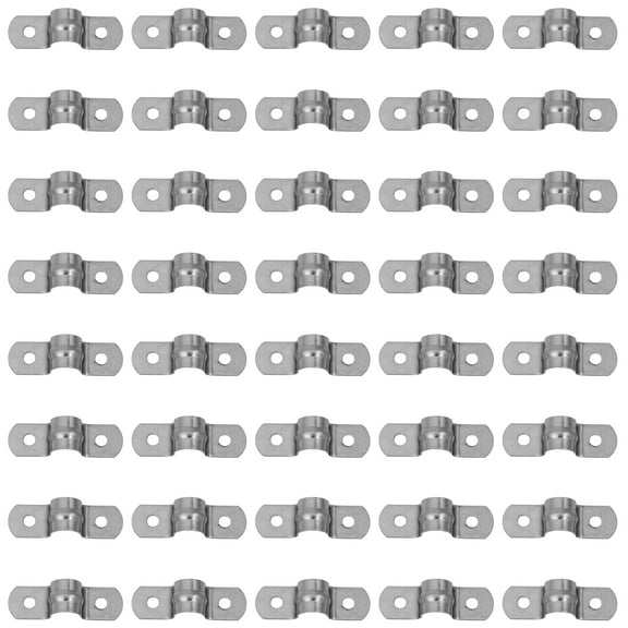Gymnture 40Pcs Stainless Steel U-Bracket Clamp for Rigid Pipe