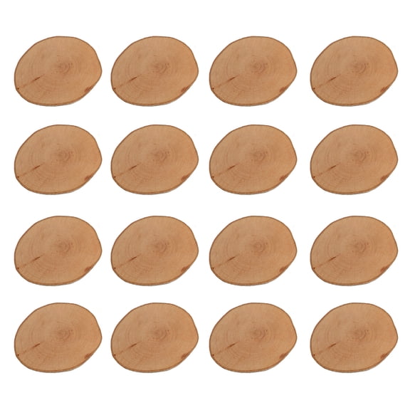 Gymnture 40pcs Wedding Wood Circles Slices Round Cutouts Table Scatter DIY Party Crafts