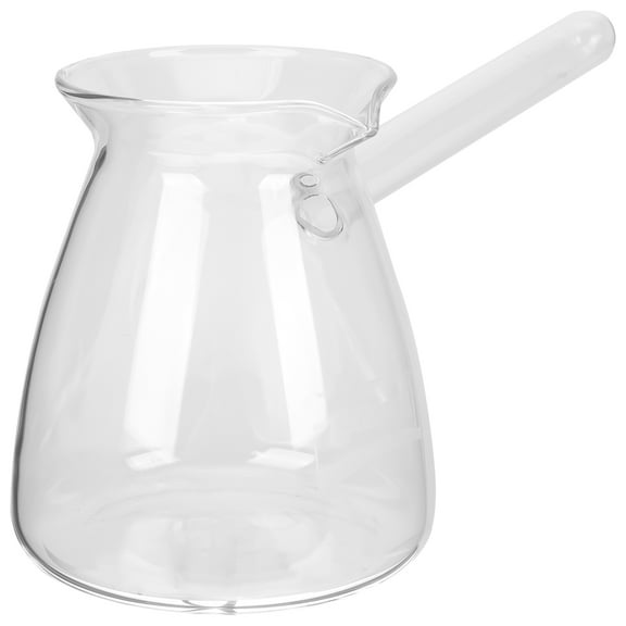 Gymnture 450ml Glass Turkish Coffee Pot Stovetop Tea Maker Heat Resistant Warmers