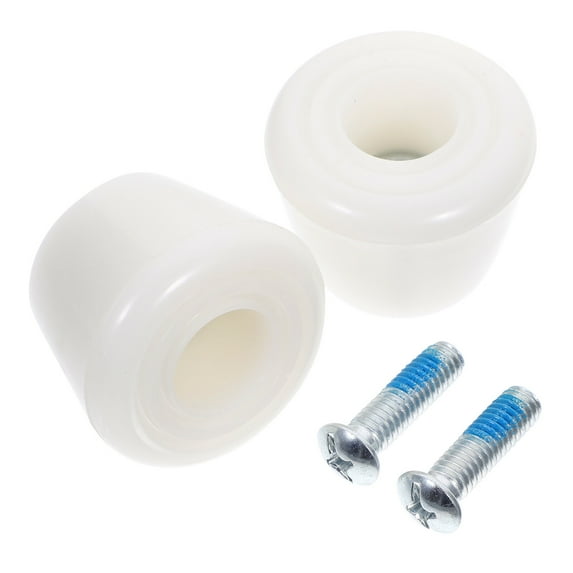 Gymnture 4pcs Roller Toe Stops for Skates White