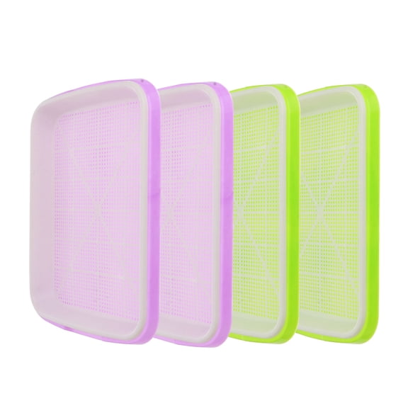 FRCOLOR Vegetable Planting Tray for Wheatgrass Sprouting with PP Material and Water Storage Layer Assorted