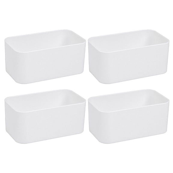 Gymnture 4pcs Wall Mounted Floating Storage Boxes Plastic Organizer Rack Shelf
