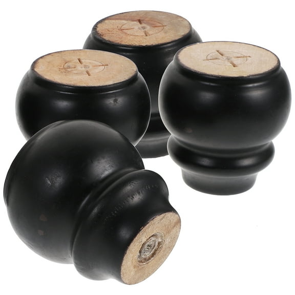 Gymnture 4pcs Wooden Furniture Legs Gourd Shape Support Feet for Coffee Table End Tables