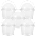 thumbnail image 1 of Gymnture 5 Clear Plastic Buckets with Dome Lids 500ml, 1 of 11