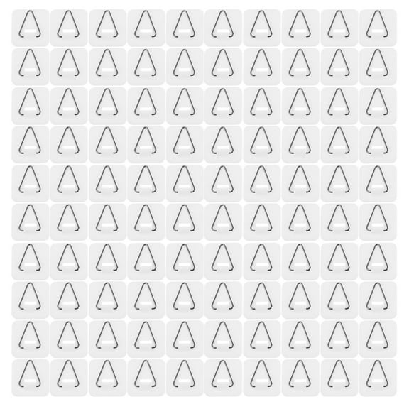 Gymnture 50 Pack Plate Wall Hanger, Invisible Adhesive Plate Hanger (1 Inch, White)