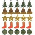 thumbnail image 1 of Gymnture 50Pcs Christmas Tree Cards Xmas Party Gift Hanging Ornament (Assorted Color), 1 of 10