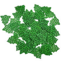 Gymnture 50Pcs Christmas Tree Wood Cutouts Green Wood Slices Crafts