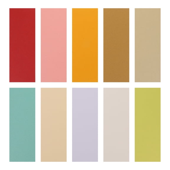 Gymnture 50Pcs Pearlescent Shimmer Cardstock Paper for DIY Crafts (16x6cm)