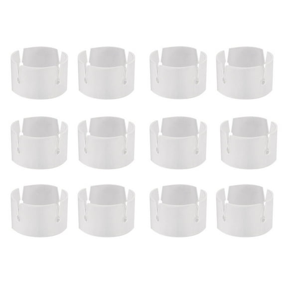 FRCOLOR Balloon Arch Connectors with Easy Clip for Party Use Made of Plastic White Color 60 Pieces