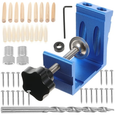 Gymnture Angle Drill Pocket Hole Jigs Kit with Clamp - 46 Pieces