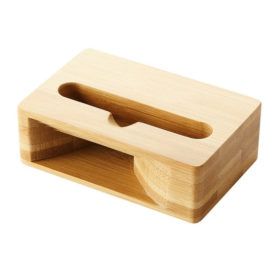 Gymnture Bamboo Speaker Stand for Phone/Tablet/Desktop with Amplifier