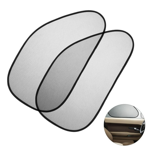 FRCOLOR Pair of Car Side Window Sunshade Auto Mesh Sun Shades Protector for Block Damaging UV Rays Bright Sunlight Heat