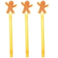 thumbnail image 1 of Gymnture Christmas Gingerbread Man Swizzle Sticks - Set of 3, 1 of 11