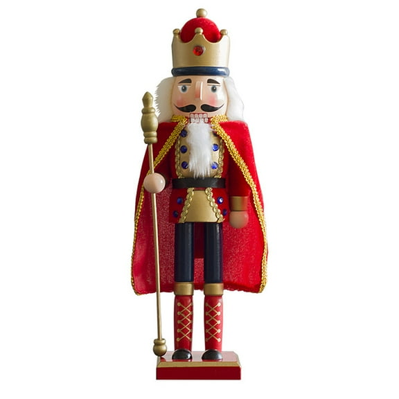 LABSERRON Nutcracker Statue Red Decorations Christmas 1Pack 15X3.9In