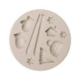 thumbnail image 1 of Gymnture Christmas Silicone Mold Xmas DIY Cake Tray Snowflake Santa Claus Hat Glove Tool, 1 of 10