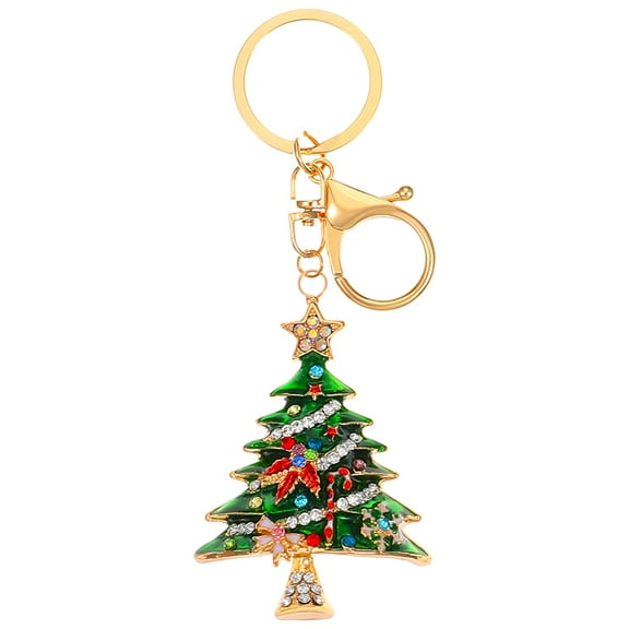 Gymnture Christmas Tree Keychain Xmas Key Ring Hanging Key Chain Christmas Keychain Pendant