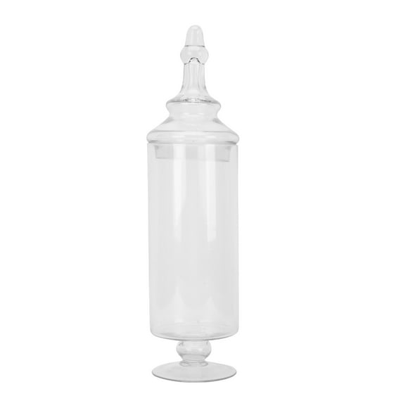 Gymnture Clear Glass Apothecary Jars Bottles for Wedding Candy Buffet