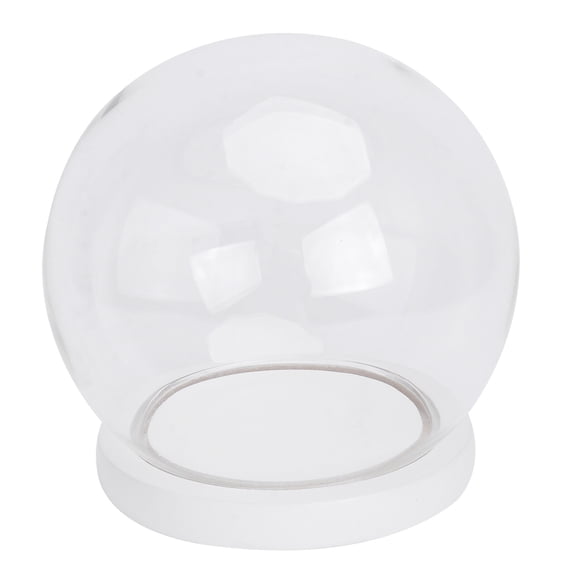 Gymnture Clear Glass Dome Cloche with Base for Plants and Decor (1/2/5 Pack)