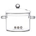 thumbnail image 1 of Gymnture Clear Glass Stew Pot with Cover - 1500ml, 1 of 10