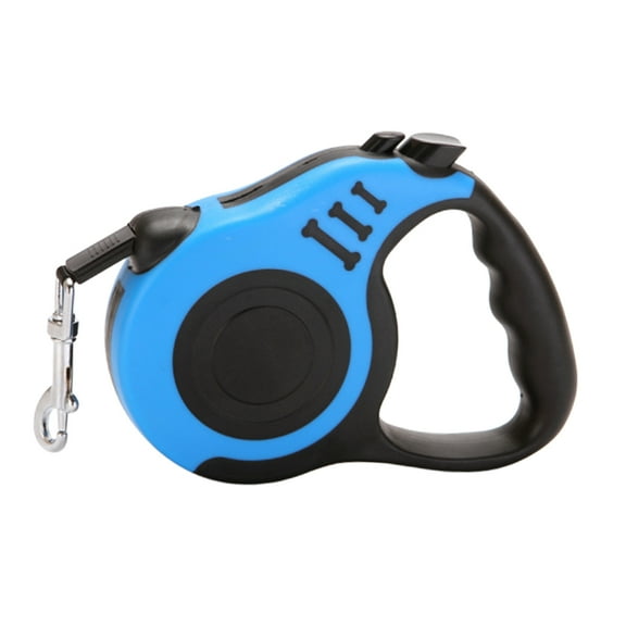 Gymnture Dog Traction Rope Pet Traction Rope Auto Flexible Practical Safe Traction Rope Hauling Cable for Dog (3m, Blue)