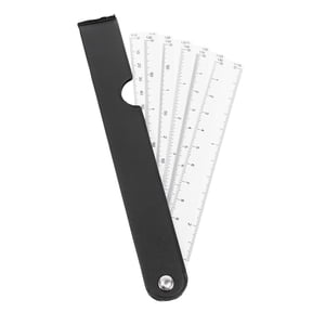 Gymnture Folding Angle Measurement Ruler 190x25CM White Geometric Tool for Precise Measuring and Drawing