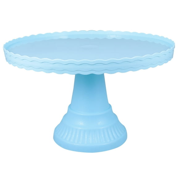 Gymnture Footed Dessert Cake Stand for Events and Home - Light Blue