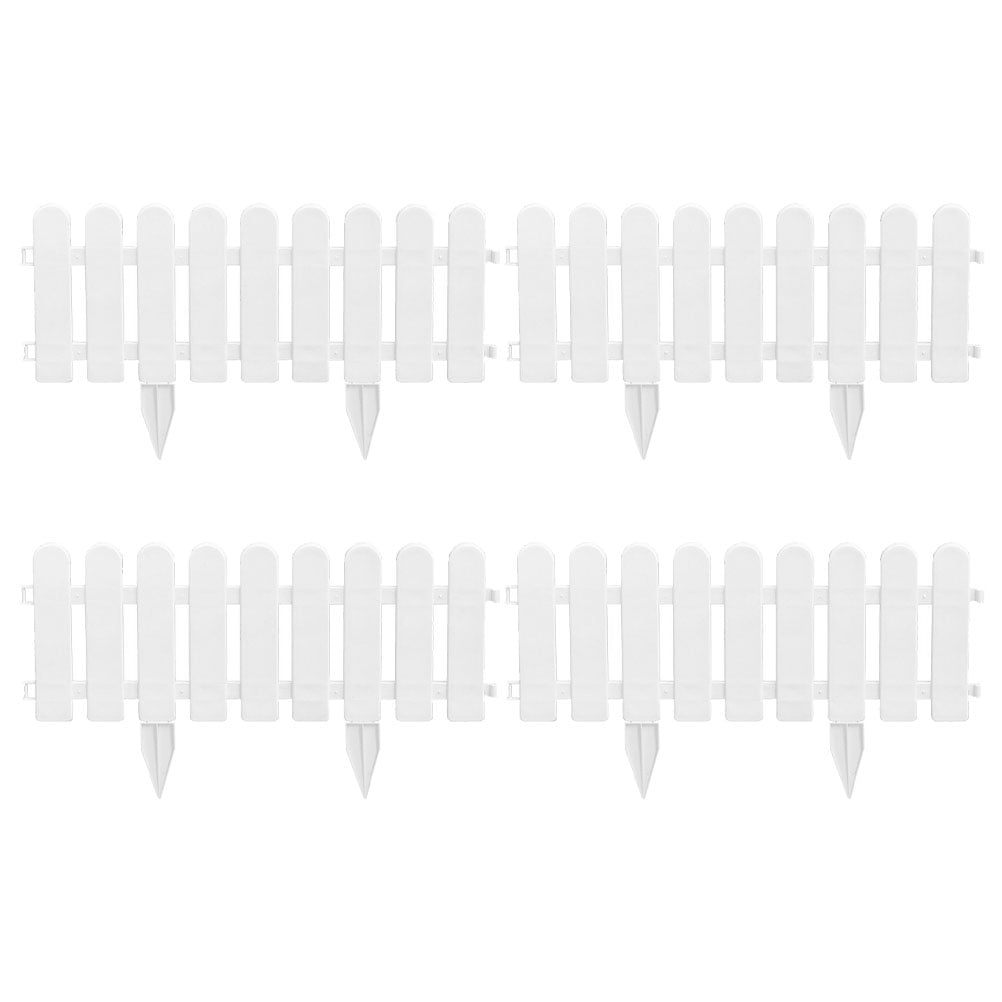 Gymnture Garden Fence Panel - Decorative, Sturdy for Garden Decoration (White)