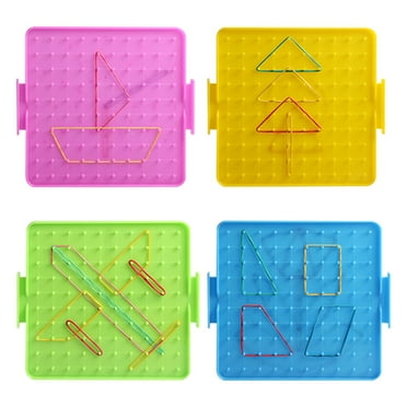 Gymnture Geoboard Graphical Educational Toys with Rubber Bands