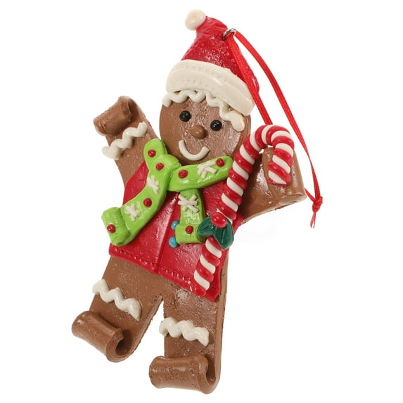 Gymnture Gingerbread Pendant Christmas Tree Decorations Holiday Xmas Tree Decor Winter Hanging Ornaments for New Year Party Xmas Holiday Supplies