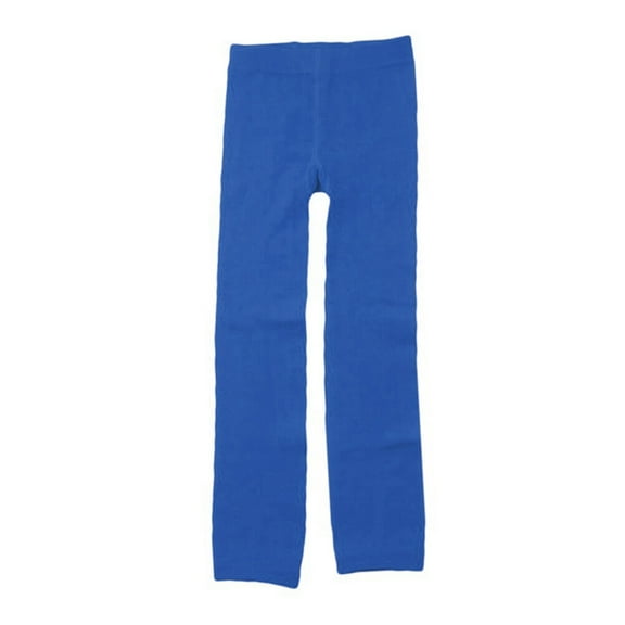 Gymnture Girls Winter Warm Lined Tights Trousers Kids Elastic Thick Leggings Ninth Pants for 8-12 Years Old (Navy Blue)
