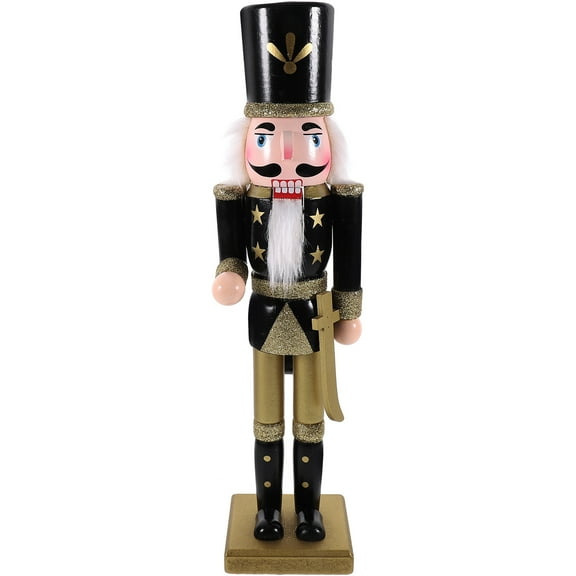 Gymnture Gold Black Nutcracker Soldier Xmas Decoration Gift