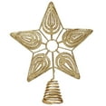 thumbnail image 1 of Gymnture Golden Glitter Star Tree Topper for Vintage Christmas Decor, 1 of 11