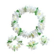 thumbnail image 1 of Gymnture Hawaiian Luau Flower Leis Set - 4 Pcs, 1 of 10