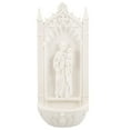 thumbnail image 1 of Gymnture Jesus Pendant Holy Water Font Resin Figurine Wall Decor Catholic Gift, 1 of 11